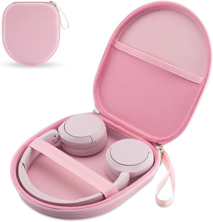 Case Compatible with JBL Tune 510BT 520BT 500 720 BT 770 NC 760 NC, Sony WH-CH520 WH-CH720N, Wireless Noise Cancelling Headphones, Portable Travel Headphone Case, Pink - Image 1