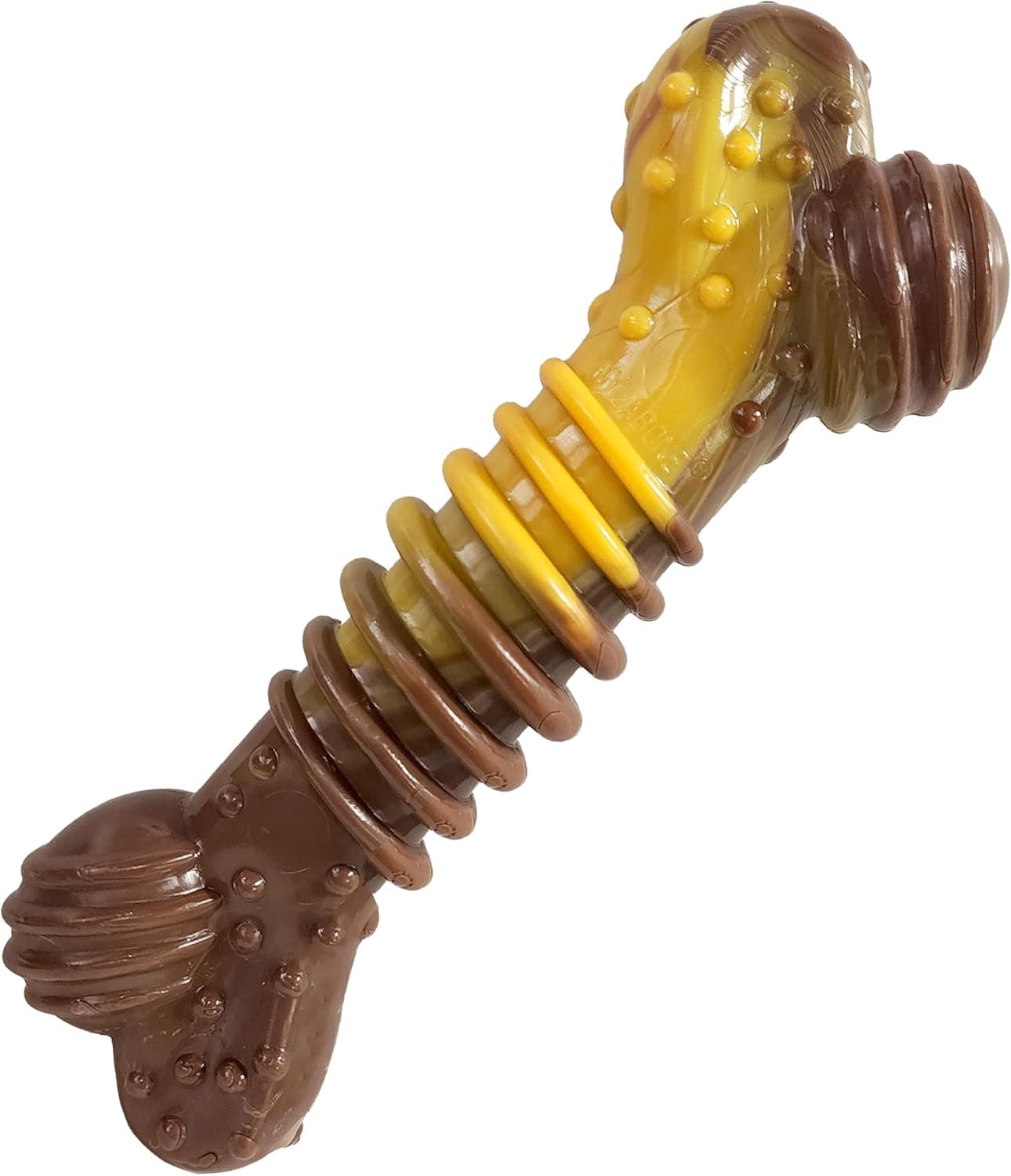Nylabone Nylabone Dura Durable Dental Chew Toy, Textured Bone Beef & Cheese Flavour for Medium Dogs (up to 35 lbs), Powerful/Extreme Chew Dogs