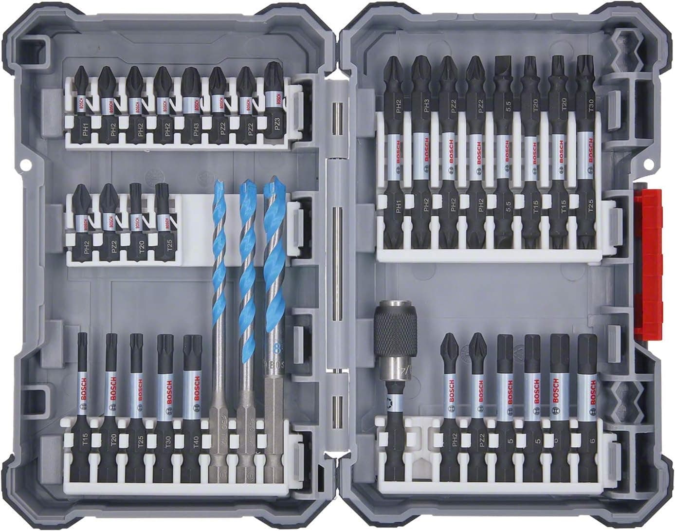 Bosch Accessories 35 Piece Screwdriver Bit Set (Pick and Click, Impact Driver Accessories, with Universal Bits and Bit Holder) - Amazon Edition - Image 1