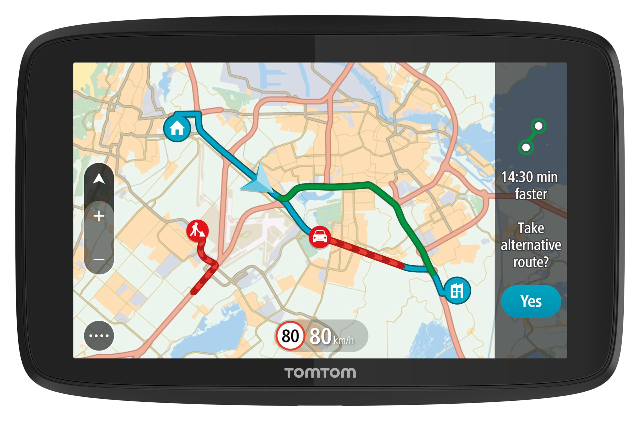 TomTom TomTom GPS GO Essential - 5 pouces, Évitez des embouteillages grâce à TomTom trafic, mises à jour des cartes Europe, mises à jour via Wi-Fi (Reconditionné)