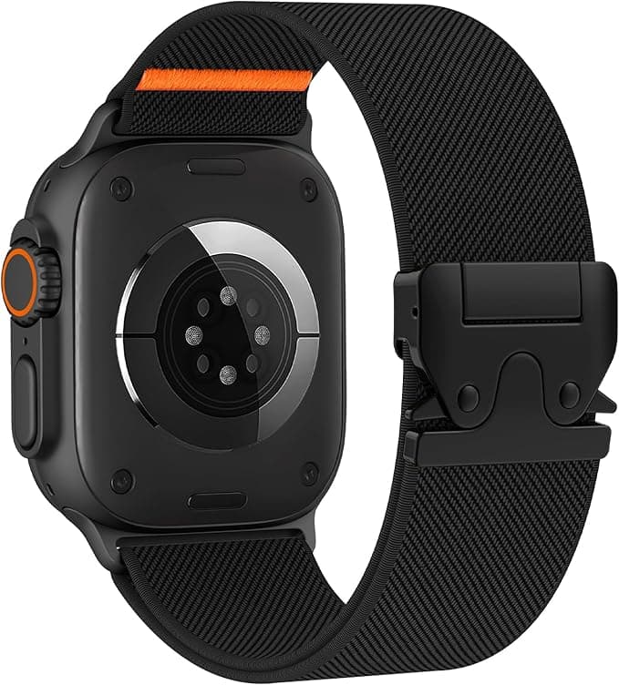 Yoohoo Nylon Bands Compatible with Apple Watch Band 44mm 45mm 46mm 42mm 49mm Ultra/Ultra 2, Upgraded Version Adjustable Elastic Nylon Sport for iWatch Series 10 9 8 7 6 5 4 3 2 1 SE