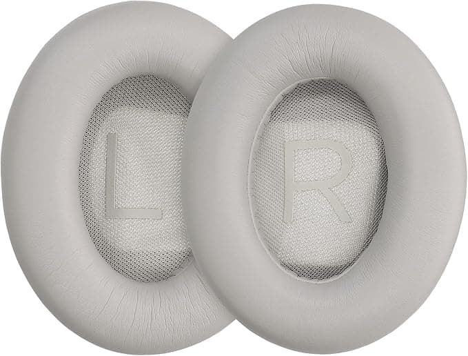 kwmobile 2 x Ear Pads Compatible with Bose Noise Cancelling 700 / NC700 - Foam Ear Pads for Headphones - Grey - Image 1