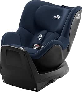 Britax Römer DUALFIX PLUS Car Seat with Newborn Insert and ISOFIX, for Children from 40 to 105 cm i-Size, Birth to 4 Years, Night Blue