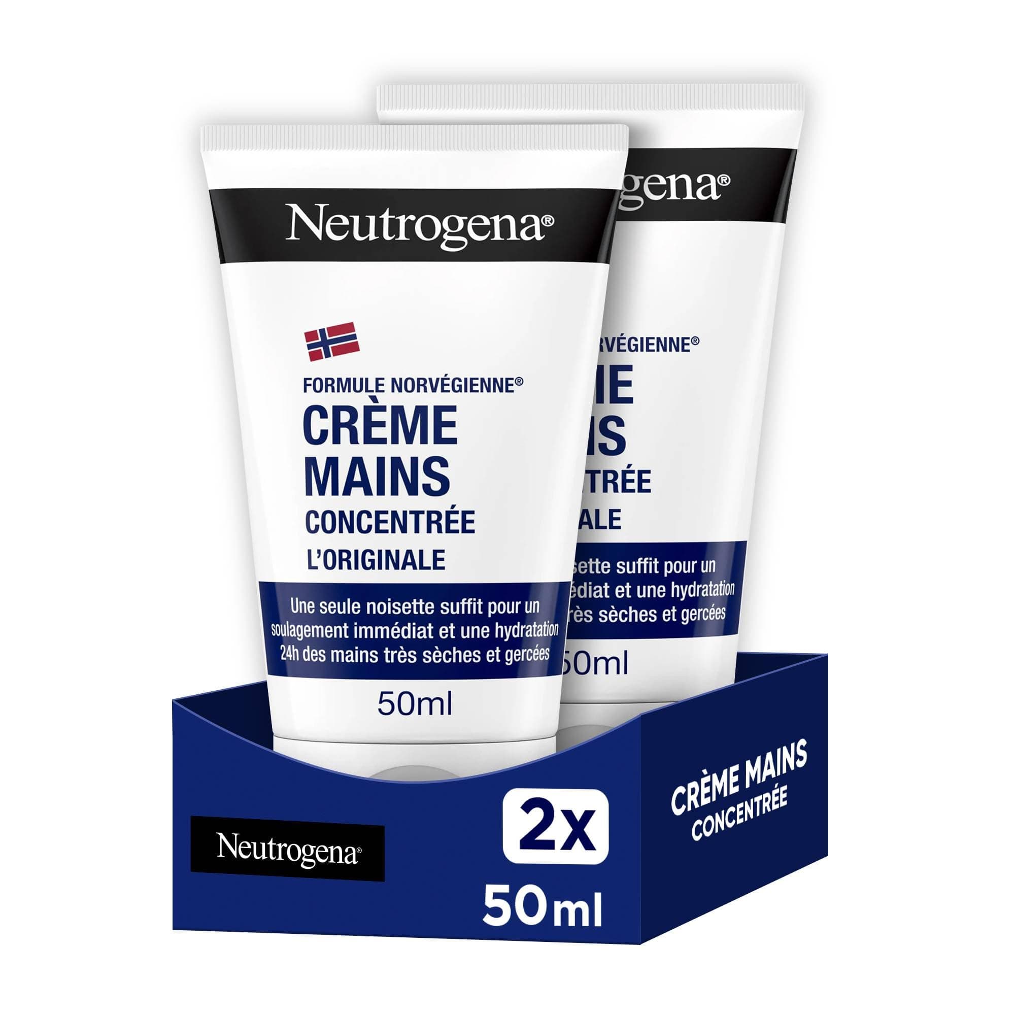 Neutrogena – Crème Mains Concentrée L'Originale Formule Norvégienne (lot de 2 tubes de 50 ml) – Crème hydratante pour mains très sèches et gercées – Soulagement immédiat et hydratation 24 h - Image 9