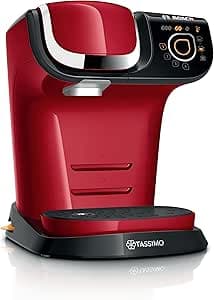 Bosch Tassimo My Way Coffee Machine, tas6503, Over 40 Hot Drinks, OneTouch, Pod Coffee Maker, Custom Drinks, Brita Maxtra+ Water Filtration, Intellibrew, Red