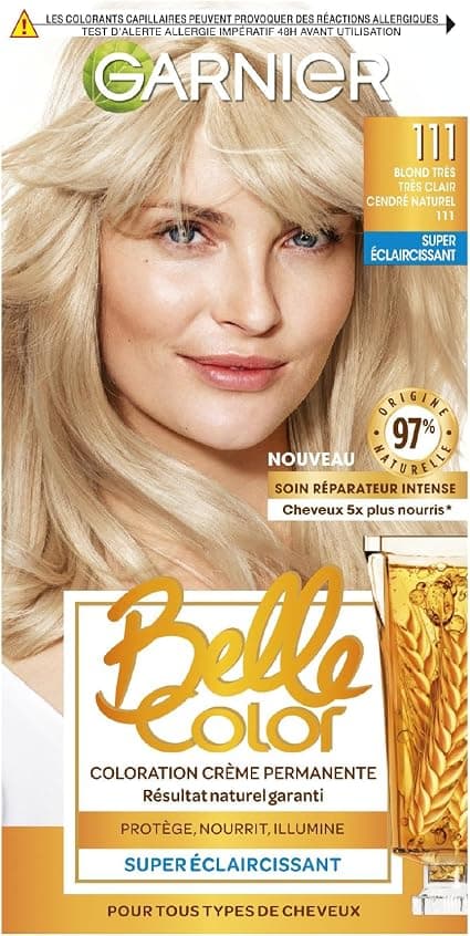 Garnier - Belle Color - Permanent Cream - 111 Very Very Light Natural Ash Blonde - 100 ml - Image 1