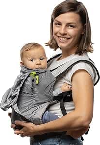 Boba Air Ultralight Baby Carrier Backpack for Children Aged 3 Months and Up and Weighing Between 7 and 20 kg - Ergonomic Baby Carrier - Baby Carrier - Grey