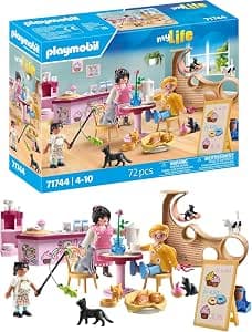 Playmobil | My Life | Cat Coffee | Children's Toy | Animal Figure Set | Toy for Children from 4 Years | 71744