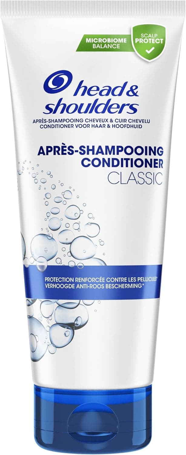 Head & Shoulders Après-shampooing pour cheveux et cuir chevelu Classic, Protection Renforcée Contre Les Pellicules, Hydratation en profondeur, Testé Sous Contrôle Dermatologique, 220ml