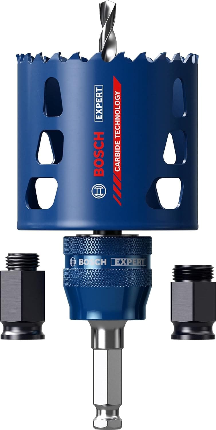 Bosch 1x Kit de démarrage pour scie trépan EXPERT Tough Material (pour Bois avec métal, Brique, Ø 68 mm, Professional Accessoire Perceuse/Visseuse à percussion, Visseuse) - Image 1