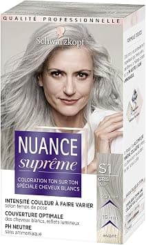 Schwarzkopf - Supreme Shade - Hair Colour - Tone on Tone - Optimal White Hair Coverage - PH Neutral - Amonia-Free - Light Grey S1 - Case 60 ml - Image 1