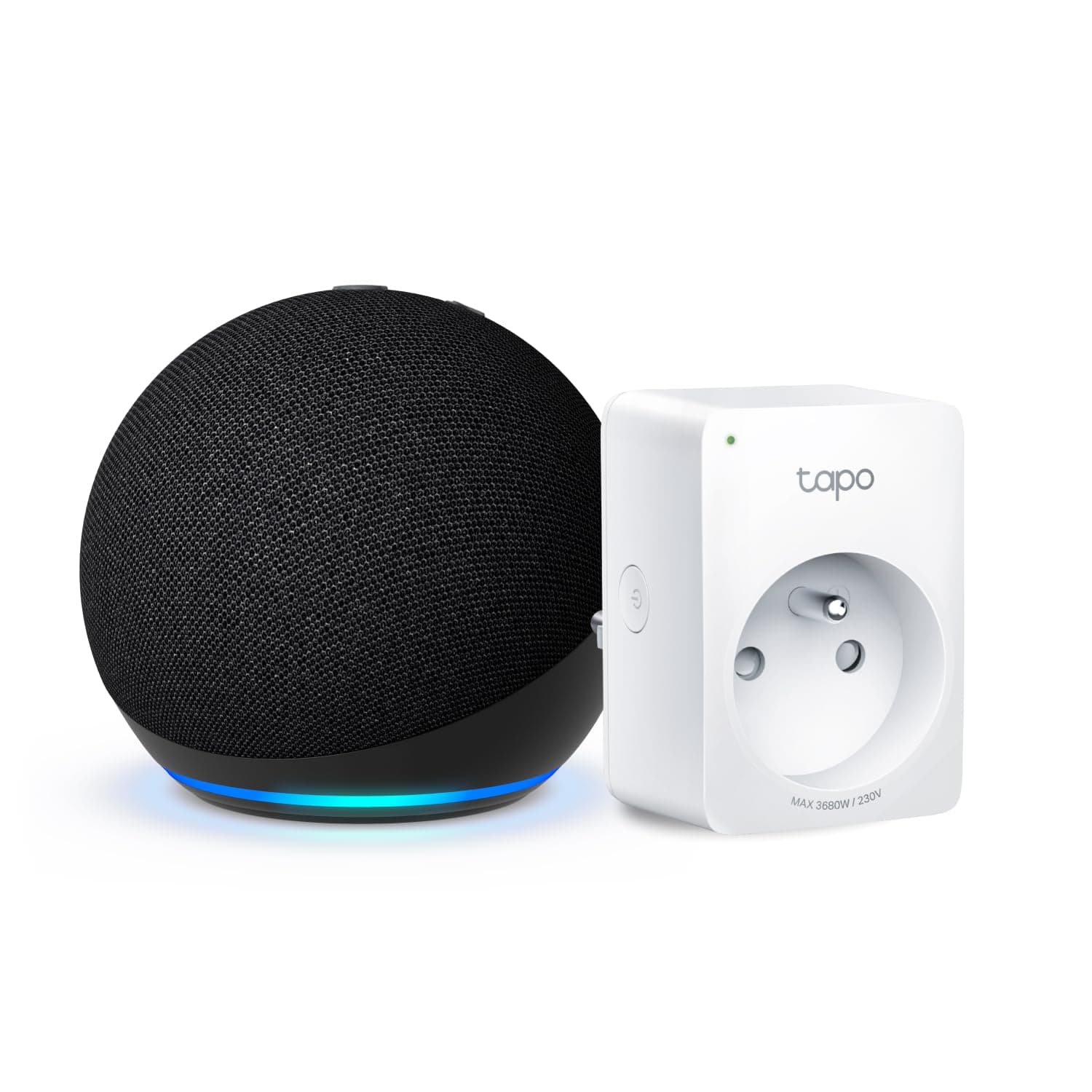 Echo Dot (5e génération) | Anthracite + Tapo Matter Prise Connectée, Fonctionne avec Alexa - Kit de démarrage Maison connectée - Image 9