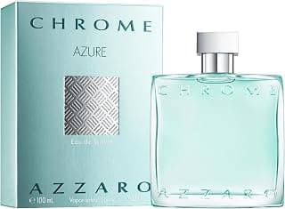 Chrome Azure Eau de Toilette for Him - Men's Fragrance - Fresh and Aquatic - Aromatic Woody Fern - Marine Accord, Lavender & Bergamot - Long-Lasting - Spray Spray - 100 ml
