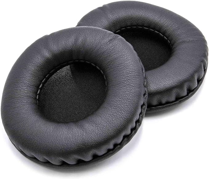 vhbw Ear Pads Compatible with Sony MDR-V500, MDR-7502, MDR-V55, MDR-V500DJ, MDR-V55DJ Audio Headphones, Headset – Black, 8 cm - Image 1
