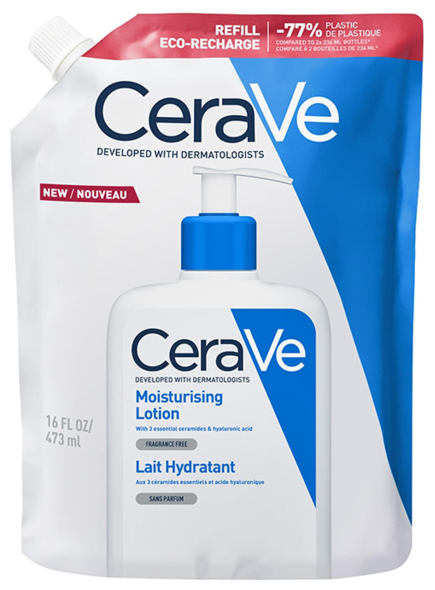 CeraVe - Lait Hydratant Corps et Visage - Peau Sèche à Très Sèche - 24H d’Hydratation en Continu - Acide Hyaluronique + 3 Céramides - Texture Légère, Non Collante - Sans Parfum, Non Comédogène - Image 6