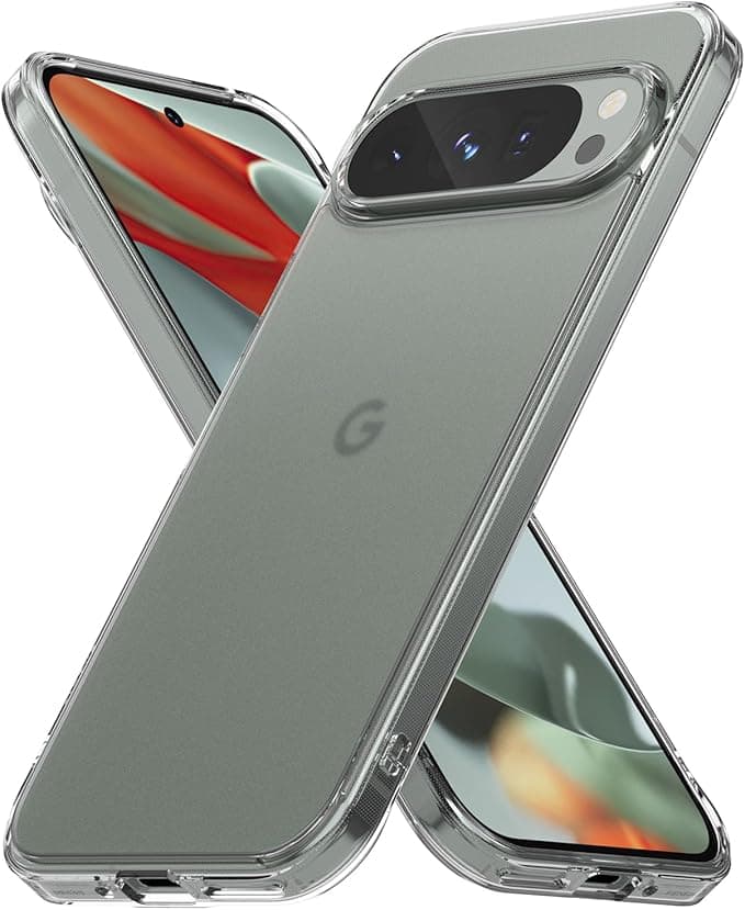 Google Ringke Case Compatible with Google Pixel 9 Pro/Pixel 9 [Matte Fusion] Translucent Ultra Thin Back Soft Bumper Case Shockproof Protection Case Pixel 9 Pro/Pixel 9 Case Accessories – Matte Clear