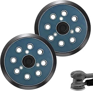 DEWALT 2 x Sander Tray for Makita 125 mm, 8 Holes Sanding Plate for Makita BO 5010, 5030, 5031, 5041, DeWalt DW420, DW421, Porter Cable 390, 382, 343
