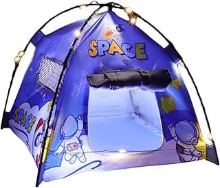 Dior Tente Maison de | Tente de Camping réaliste avec éclairage à l'échelle 1 12, Accessoires pour scènes et dioras, pour Jeu d'imitation intérieur et extérieur Jardin