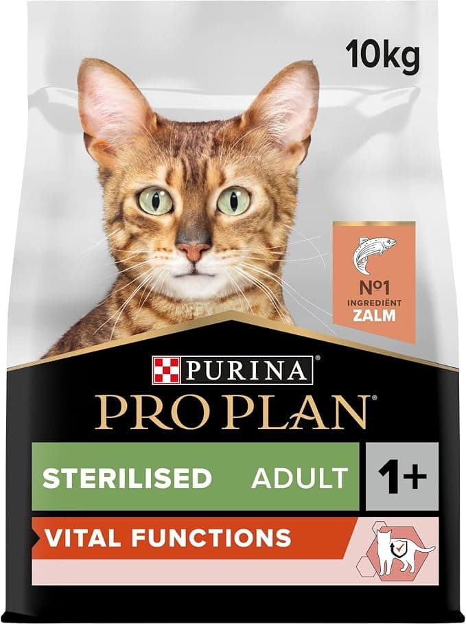 PURINA Pro Plan STERILISED Adult Vital Functions with Salmon, 10 kg Bag - Image 1