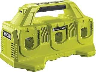 Ryobi One+ RC18640 6-Port 18V Charger – Sequential Charging, One+ Universal Compatibility, Built-in Charge Indicator