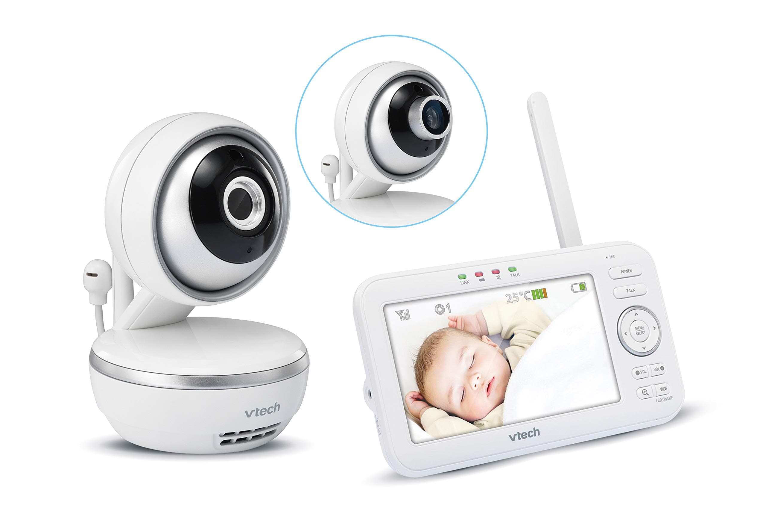 Vtech Indoor Vision XXL BM4550 Video Baby Monitor 720p Extra Large Screen French Version 1 Unit (Pack of 1) - Image 1
