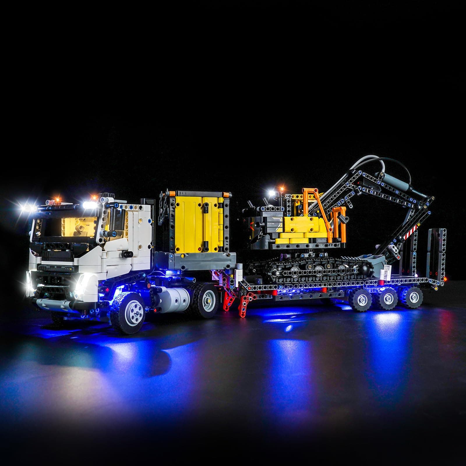 LEGO LED Lighting Kit Decorative Lighting Compatible with Lego Volvo FMX 42175 Technic Truck and EC230 Electric Excavator (Not Included)
