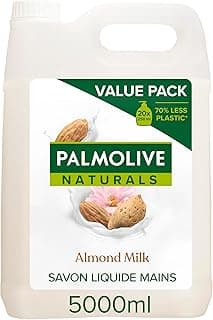 PALMOLIVE- Savon liquide Mains Soin délicat Amande & lait -Format économique-Bidon de 5L