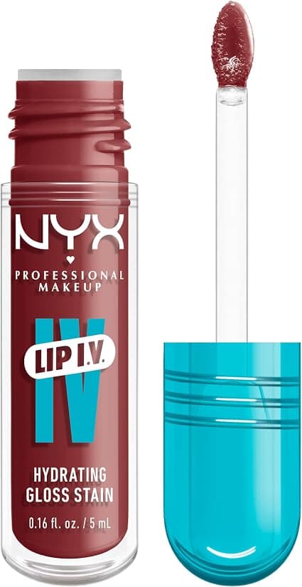NYX Professional Makeup - Moisturising Wet Look Gloss - Lasts up to 12h - Highly Pigmented - Gloss Finish - Lip IV Gloss - Shade : Drippin' In Rose - Image 1