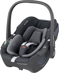 Maxi-Cosi Pebble 360 i-Size, Baby Car Seat, Newborn Car Seat 360, 0-15 Months (40-83cm), One-Hand Rotation, G-CELL Side Impact Protection, Essential Graphite