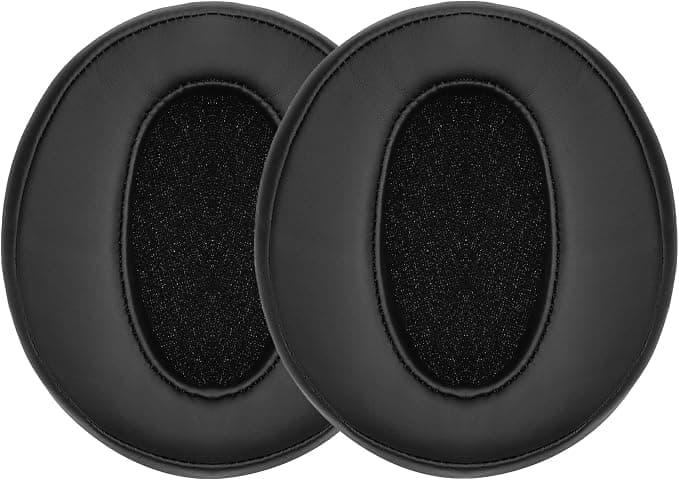 kwmobile 2 x Ear Pads Compatible with Sennheiser HD450BT / HD350BT - Foam Ear Pads for Headphones - Black