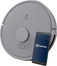 Electrolux Robot Aspirateur, LIDAR Précis, Aspiration Puissante 4000Pa, Navigation Intelligente, 140 Min Autonomie, 2-en-1 Aspiration et Nettoyage, Contrôle par App, ER71HW1UG, Gris Urbain