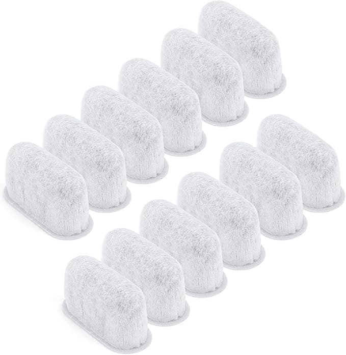 Cuisinart Gosknor Cuisinart Espresso Machine Replacement Filters, 12 Pack Activated Carbon Water Filters Compatible with All Cuisinart Coffee Makers