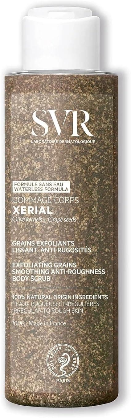 SVR SVR - Xerial Body Scrub - Exfoliating, Smoothing, Anti-Roughness, Anti-ingrown Hair - For Dry to Very Dry Skin - Natural ingredients - 100 G