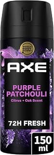 Men's Deodorant Spray - Purple Patchouli - Prestige Collection - Antiperspirant Spray - 72h freshness non-stop - peach patchouli and amber fragrance - 150 ml