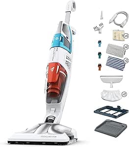 Rowenta, Steam Cleaner, 2 in 1, Vacuum and Wash at the Same Time, Removable Hand Cleaner, Performance, Sanitize, Cyclonic Technology, Fast Heating, Clean & Steam Multi RY8544WH          [Energy Class A]