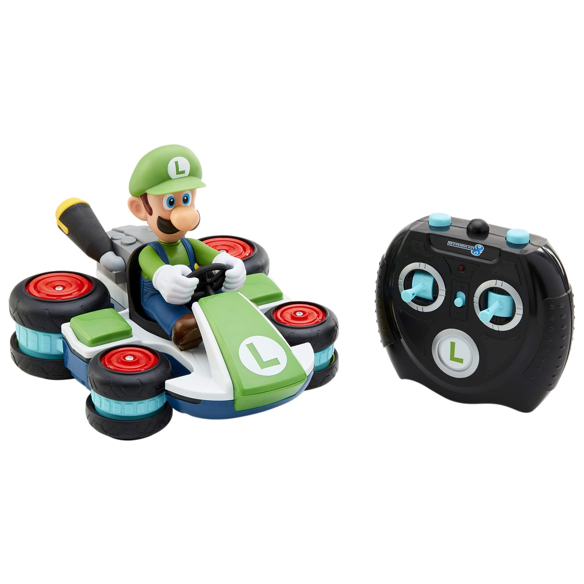 Nintendo Nintendo - Official Licence - Mario Kart 8 - Luigi Anti-Gravity 2.4GHz Mini RC Car - 360° Rotations, Turns, Skids - Range 30m - Remote Control Car for Kids 4+ - Gaming Universe