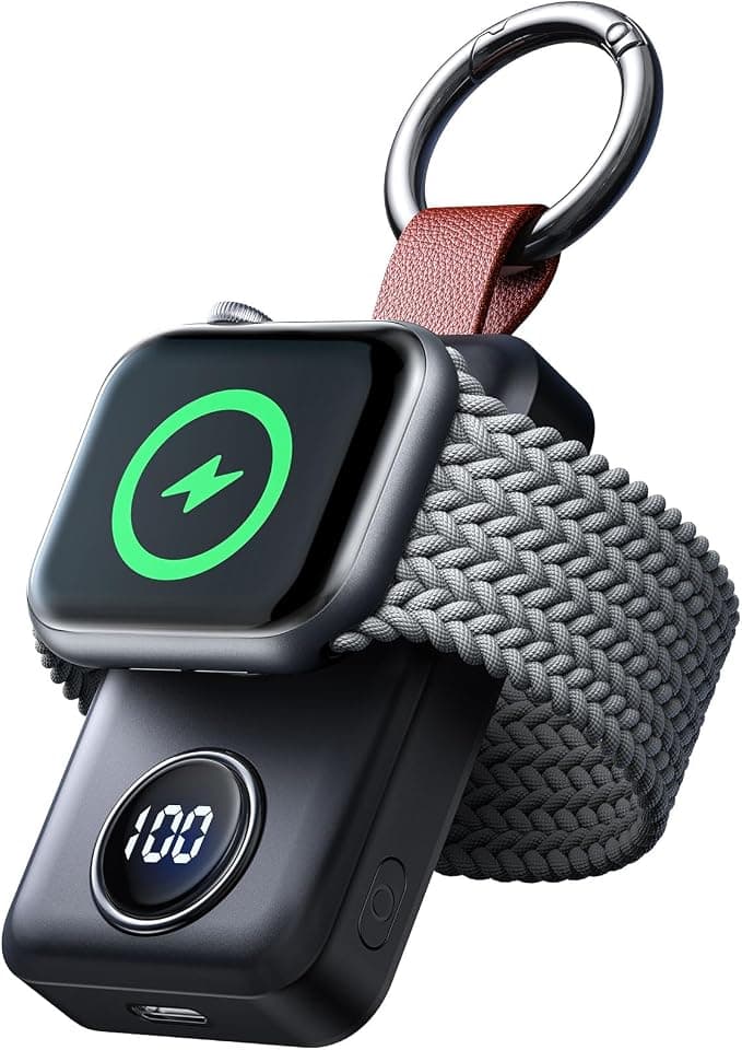 JOYROOM Power Bank for Apple Watch, 2000 mAh Portable Magnetic Charger for Apple Watch Series 11/10/9/8/7/6/5/4/3/2/1/SE/SE2/SE3, Ultra 3/Ultra 2/Ultra - Image 1