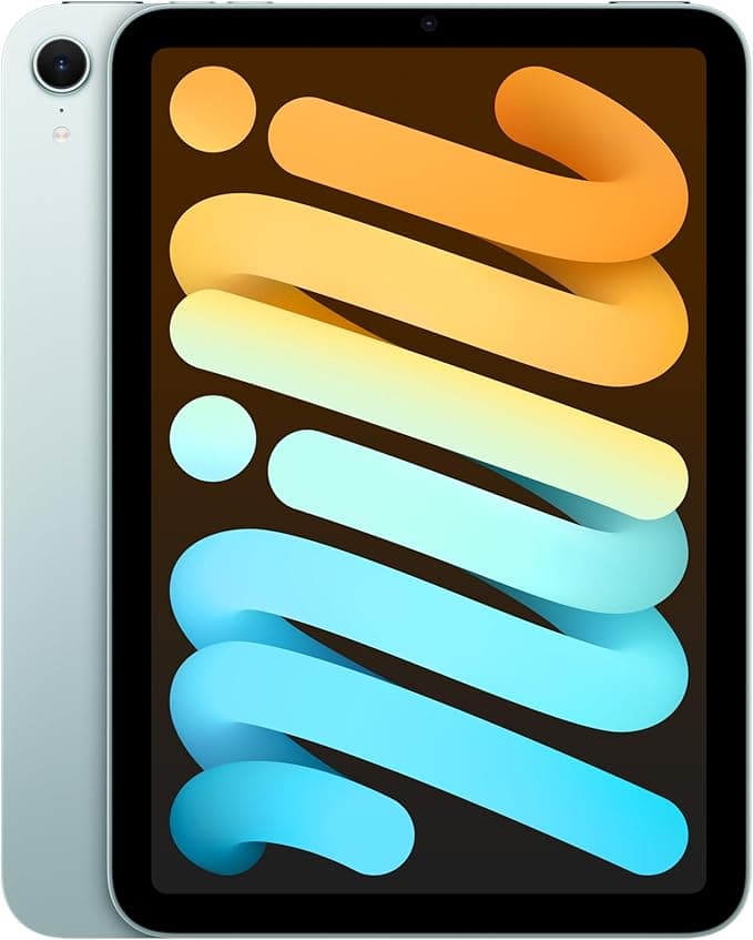 Apple iPad Mini (A17 Pro): 8.3-inch Liquid Retina Display, 256GB, Wi-Fi 6E, 12MP Front/Rear Cameras, Touch ID, One-Day Battery Life - Blue