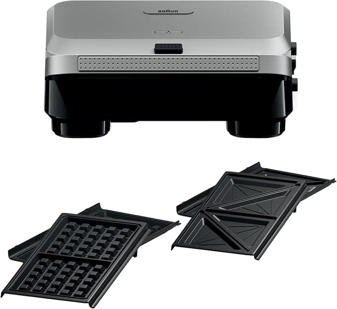 Grill Braun Sandwich Maker 5 SM5005 800 W Stainless Steel / Black - Image 1
