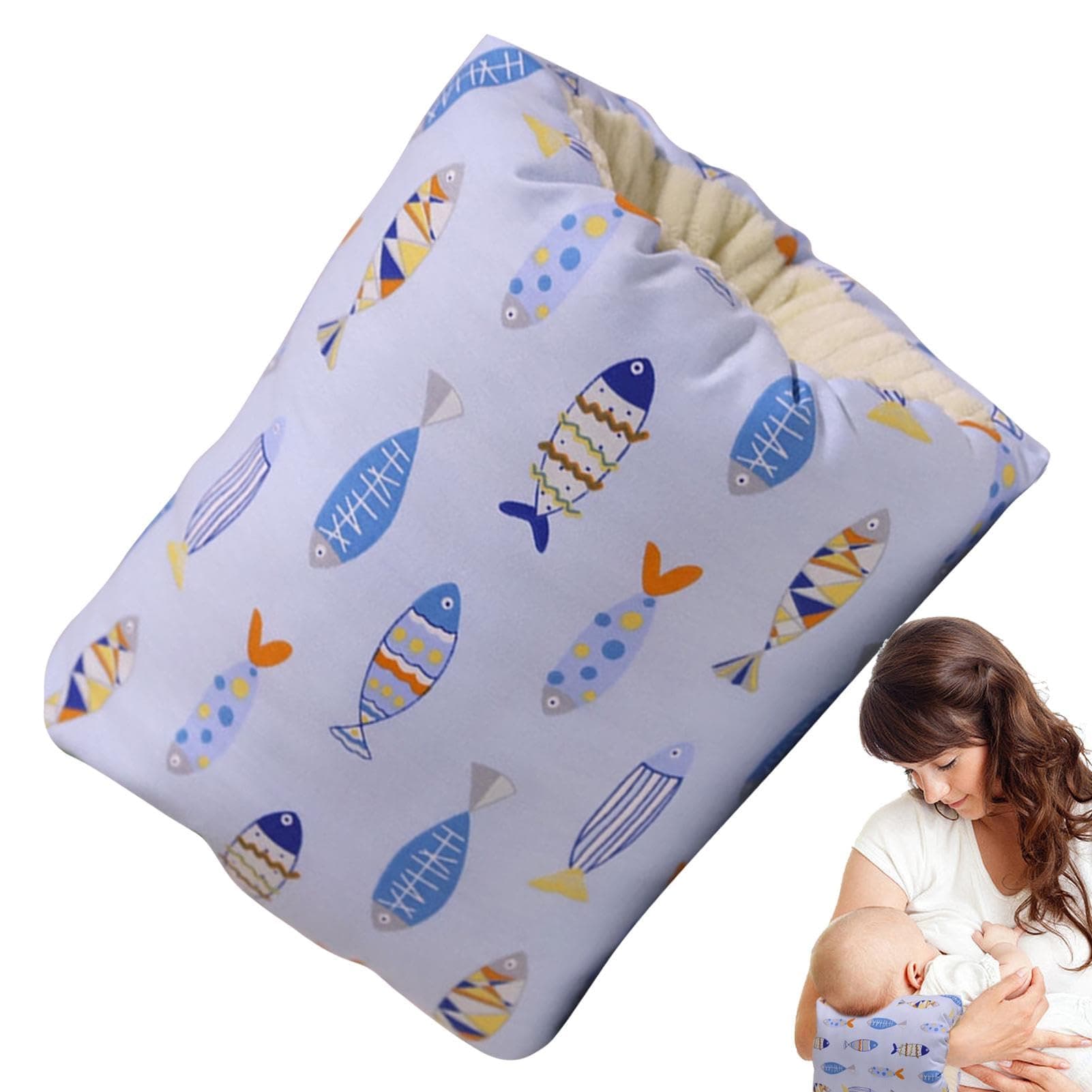 Coussin confortable et confortable avec trou pour les bras - Soutien anti-crachement - Doux et confortable - Lavable - Avec trou pour les bras - Pour allaiter, voyager, maman, - Image 1