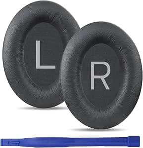 Replacement Ear Pads Earpads for Bose QuietComfort 45 (QC45)/QuietComfort SE (QC SE)/Quiet Comfort Wireless Headphones, Softer Protein Leather & Memory Foam Headphones (Grey)