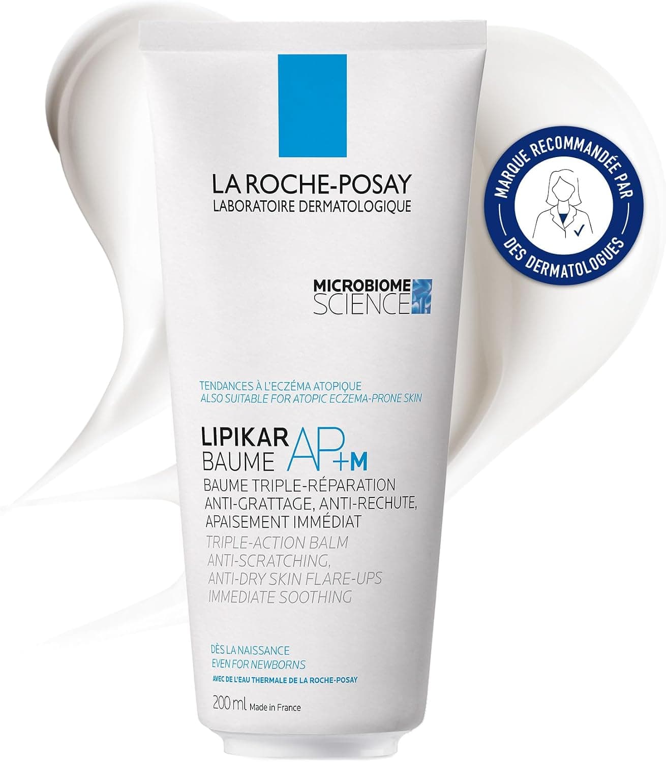 La Roche-Posay - Lipikar Balm AP+M - Triple Repair Moisturizing Body Cream - Long-lasting Soothes Atopic Dry Skin - Shea Butter, Aqua Posæ, Niacinamide - High Tolerance Body Cream - Image 1