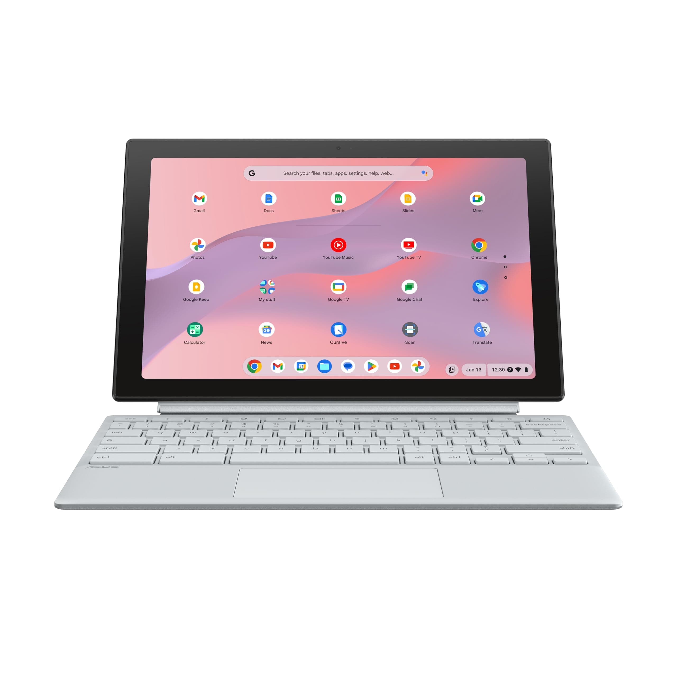 Asus CM3001DM2A-R70173 10.5 Inch WUXGA Laptop PC (MediaTek Kompanio 520 2.0 GHz, 8GB RAM, 128G eMMC, Chrome Os) – AZERTY Keyboard - Image 1