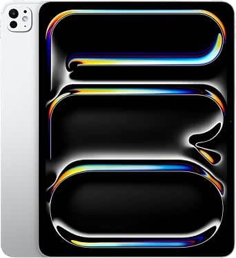 Apple iPad Pro 13 (M4): Ultra Retina XDR Display, 2TB Front Camera, 12MP Horizontal Front Camera/12MP Rear Camera, LiDAR Scanner, Wi-Fi 6E, One Day Battery Life, Standard Glass - Silver