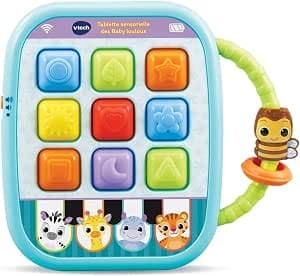 VTech – Baby Loulous Sensory Tablet, Baby Tablet, Awakening Toy – 6/36 Months – Version FR