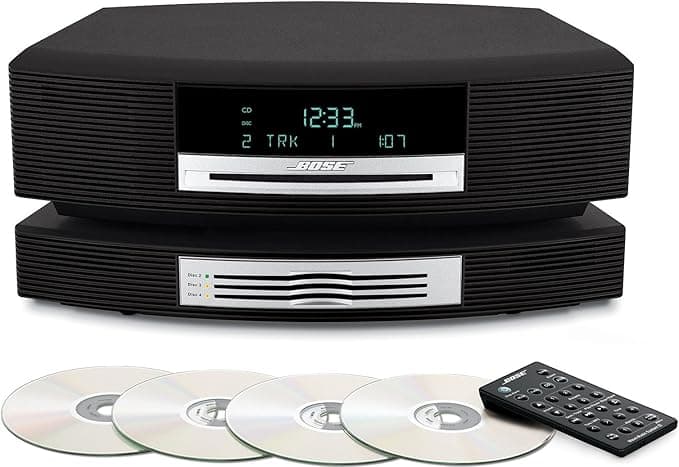 Bose Bose Wave Music System avec changeur Multi-CD – Gris Graphite (Noir), Compatible avec Alexa Amazon Echo et Adaptateur Streaming