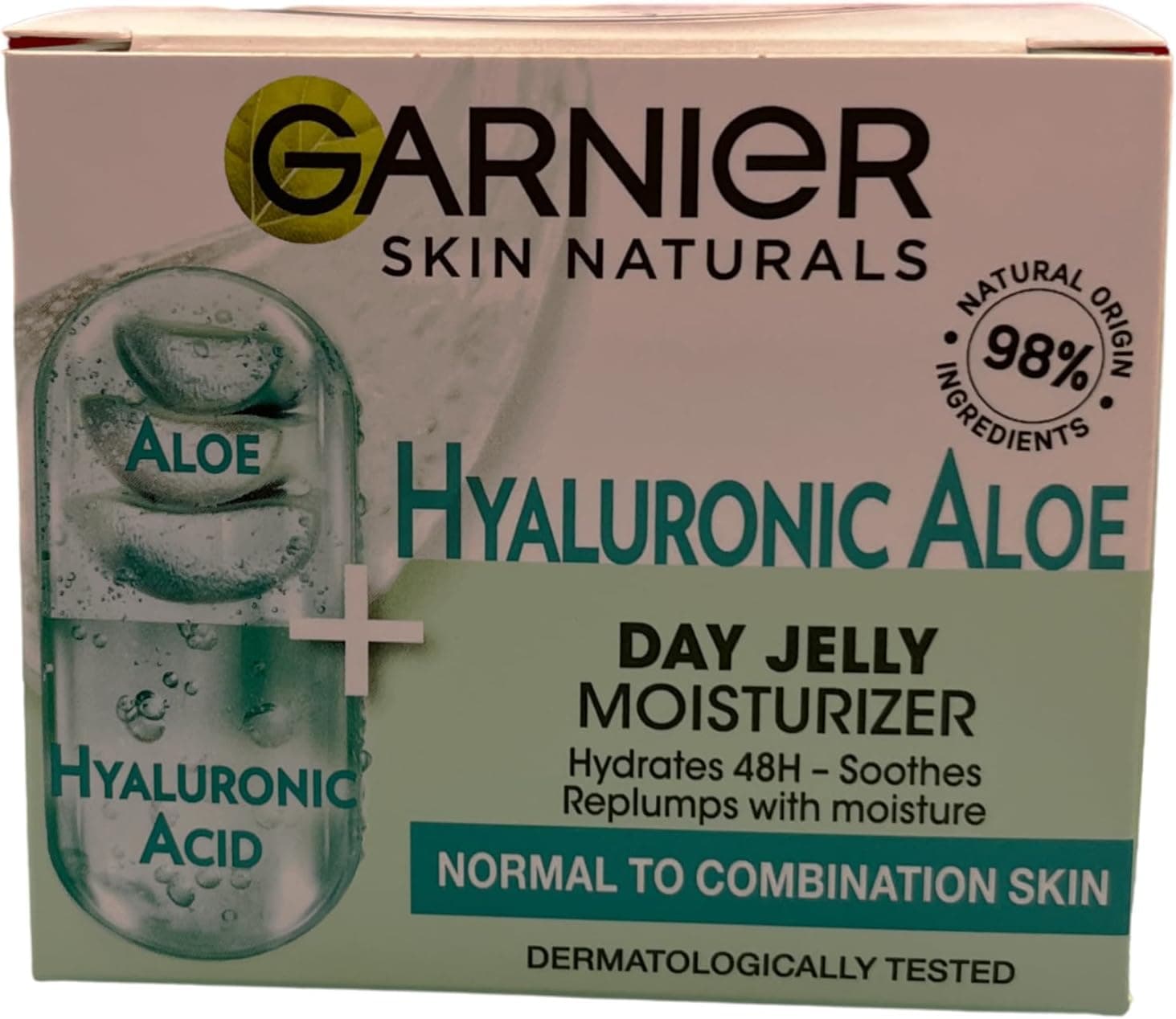 Garnier Garnier GELÉE D'ALOE HYALURONIQUE, 50 ml. Peaux normales à mixtes
