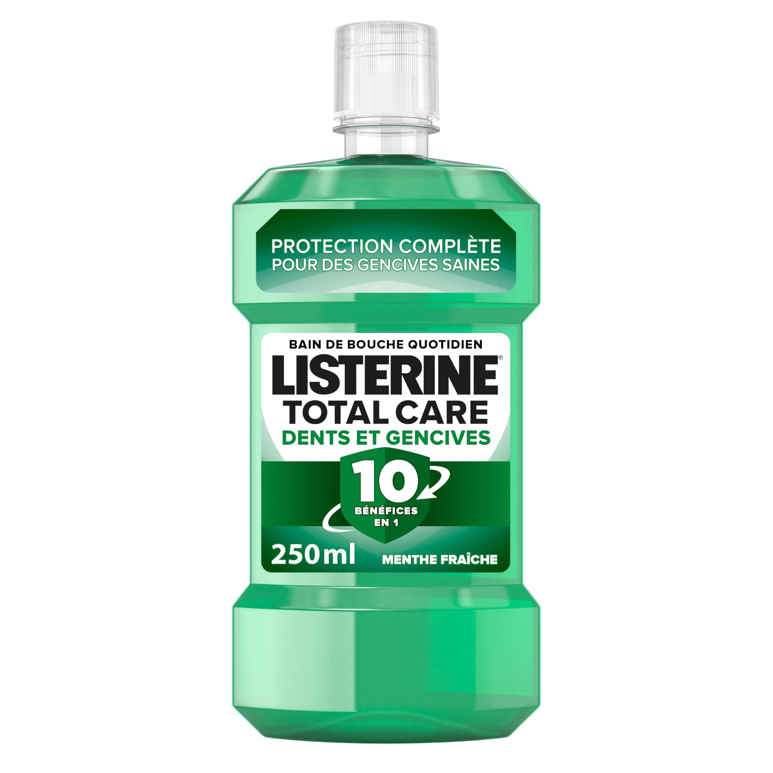 Listerine Listerine Total Care Mouthwash Teeth and Gums (250 ml Bottle) – Enamel Protection Oral Care 10 Benefits in 1 – Mouthwash for Long Lasting Fresh Breath