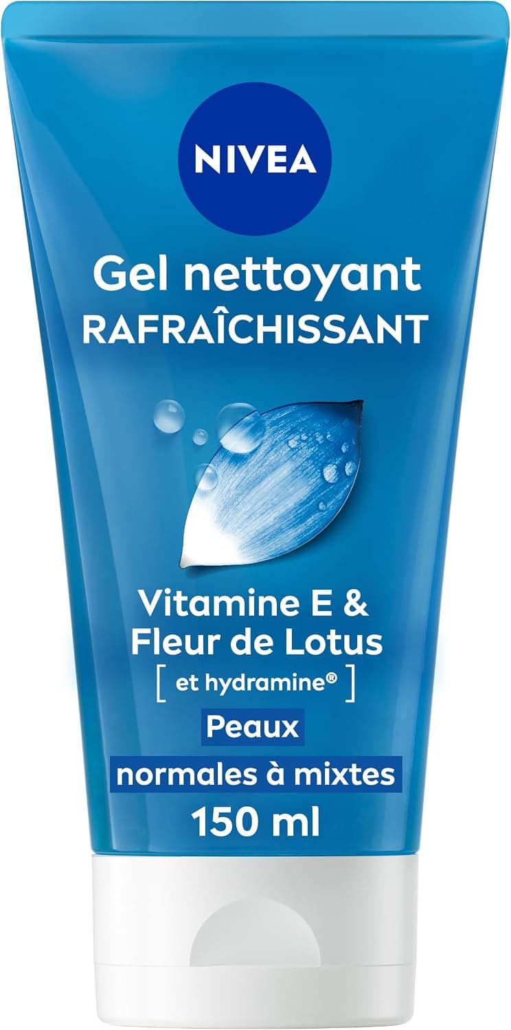 NIVEA - Gel Nettoyant Fraîcheur - Visage - Hydrate & Elimine Les Impuretés - Tonifie & Rafraîchit - Fleurs De Lotus & Hydramine - Peaux Normales À Mixtes - 150 ml - Image 1
