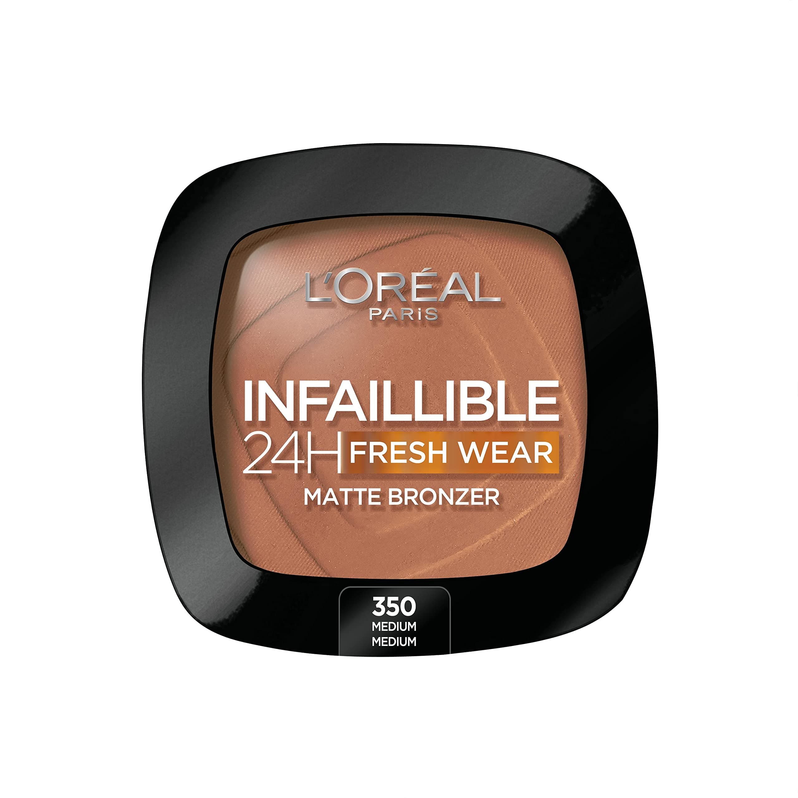 L'Oréal Paris - Long-lasting Bronzing Powder - Waterproof - Infallible 24H Fresh Wear - Shade: Medium (350) - 26.5 g - Image 1